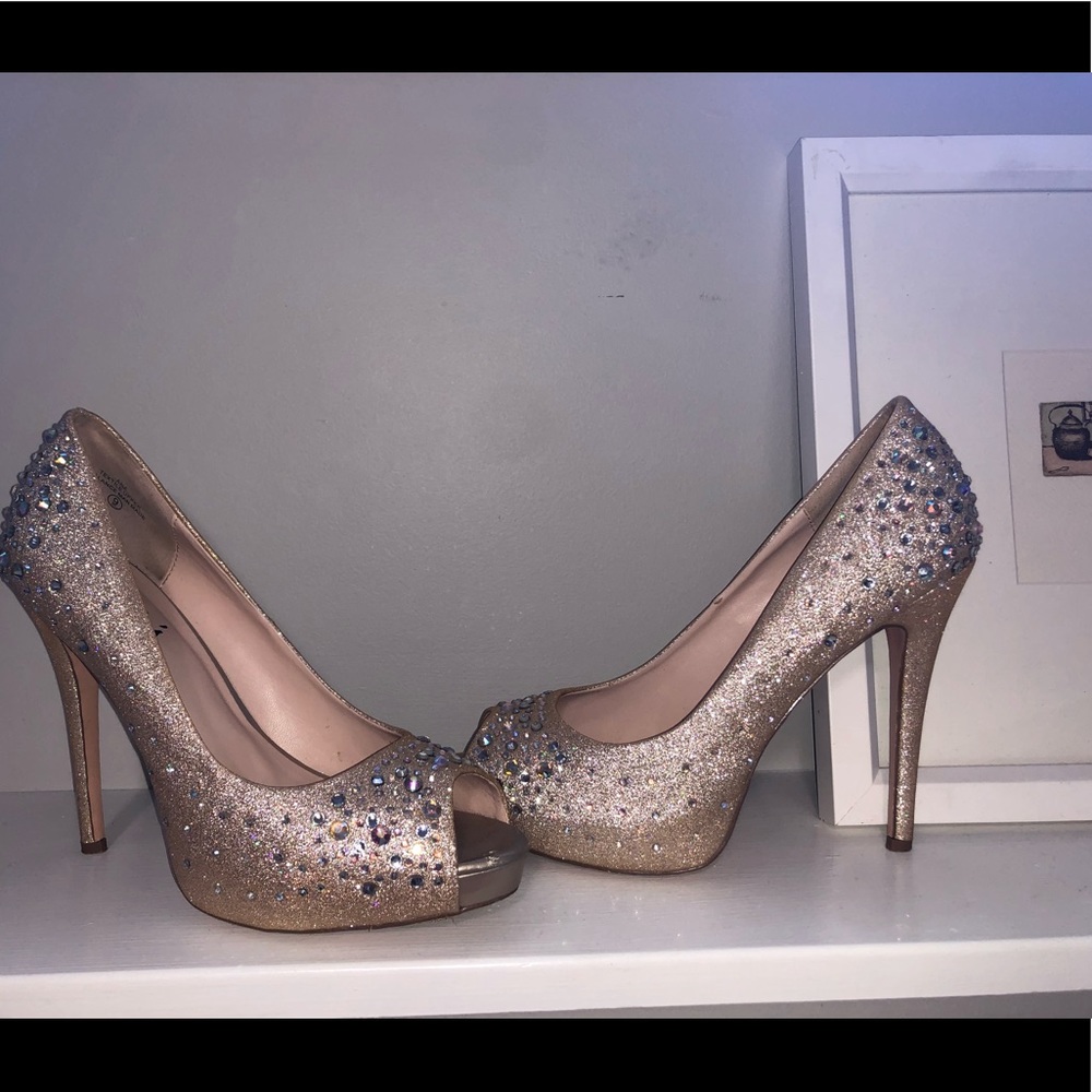 Rose Gold - Sparkling Heels